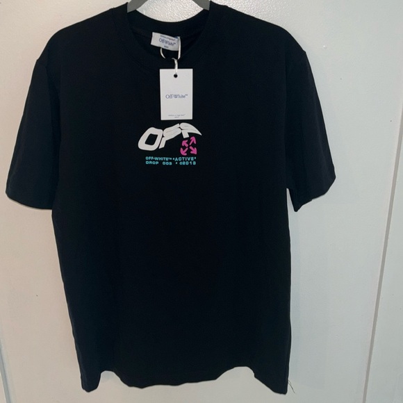 OFF-WHITE X KAWS T-SHIRT BLACK - Picture 1 of 4